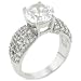 Sterling Silver Gleaming Round Promise Wedding Engagement Solitaire Ring