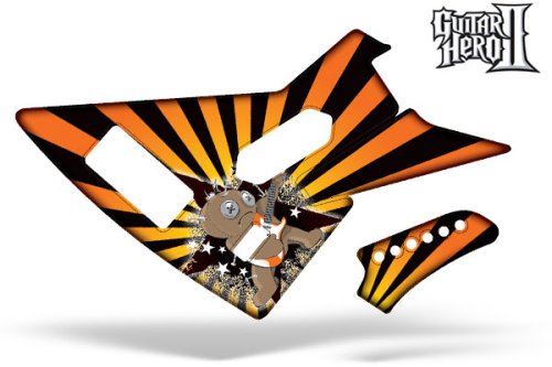 Guitar Hero 2 Faceplate Skin Xbox 360 - (Xplorer Guitar) Ragdoll Orange