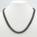 PalmBeach Jewelry Mens Black Ruthenium Finish Curb-Link Necklace 24"