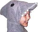 Animal Hooded Towel Wrap - Shark Hooded Towel - Cotton Hooded Bath, Pool or Beach Towel