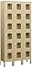 Salsbury Industries S-66365TN-U Six Tier Box Style 36-Inch Wide 6-Feet High 15-Inch Deep Unassembled See Through Metal Locker, Tan Brown