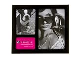 Funky Aluminium Black Multi Photo Frame - Black 3 in 1