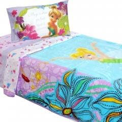 Disney Tinkerbell Twin Bedding Magic Butterfly Blanket Set