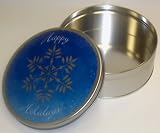 Scott's Cakes Taffy, Peanut Brittle, and Peanut Butter Pretzel Nuggets Combo in a Large Snowflake Tin