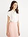 Simple Retro Women's High Waist Basic Pleated A-line Midi Skirt