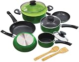 Ecolution Elements 12-Piece  Cookware Set, Green