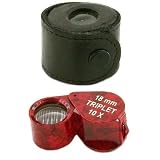 10X Eye Loupe Jewelers Folding Pocket Magnifier