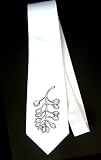 Party Decoration Necktie with black and white, United States, Northwest, nuts, bunch, flower, fruit