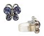 Cell Phone Charm - C19 - Antennae Jewelry - Crystal Butterfly ~ Tanzanite