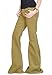 Glamour Outfitters Women's Cord Flares Bell Bottom Trousers - Brown