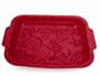 SiliconeZone 13-1/2-by-10-Inch Red Wildflower Pan