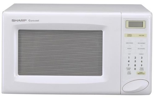 Sharp R-206FW 700-Watt 4/5-Cubic-Foot Compact-Size Microwave, White