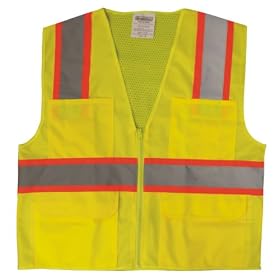 Graintex SV1230 Class 2 Safety Vest, Lime Green, 3XL