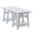 Madison Large Trestle Desk - Antique White