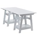 Madison Large Trestle Desk Antique White