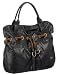 Buffalo London BAG 600142 pu black 01, Damen Henkeltasche, schwarz, (black 1)