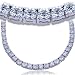 Diamond Tennis Necklaces 12.00ctw Round Cut Diamond Tennis Necklace G SI 14kt