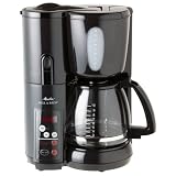 Melitta MEMB1B Mill & Brew 10-Cup Coffeemaker, Black