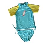 DaRiMi Kidz Ruched Set Powder Blue/Canary Yellow 8/10
