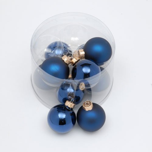 Dark Blue Glass Baubles