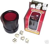 Las Vegas Style Premium Dice Cup with 5 Dice