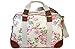 LX LXLbh\ CathKidston HOLDALL W/LEATHER 243322 CHISWICK FLOWERS STONE
