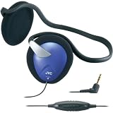 JVC Backband Headphone with Volume Control (Blue)
