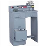 Lyon Workspace Products 2255(DD) Four-Drawer Modular Shop Desk Desk Color: Dove Gray