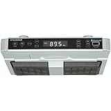 Sylvania SKCR2810BT Under Cabinet Clock Radio, Music System with Bluetooth Streaming and FM Radio