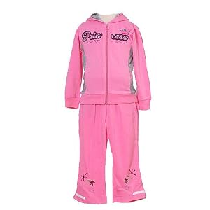 Royal Girls Baby Toddler Little Girl Pink Princess Jogging Suit 12M-6X