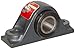 Browning PBE920X 1 3/8 Tapered Roller Pillow Block, 2 Bolt, Setscrew Double Collar Lock, SR Mount Type, Contact Seal, Cast Iron, Inch, 1-3/8" Bore, 1-7/8" Base To Center Height, 5-1/2" Bolt Hole Spacing Width