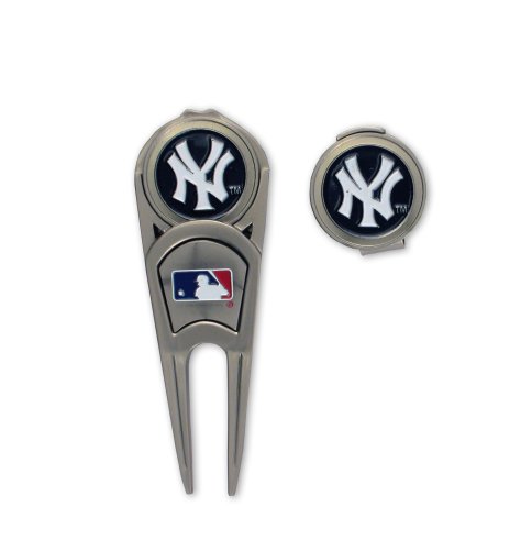 New York Yankees Ball Mark Repair Tool & Hat Clip Combo