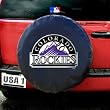 Colorado Rockies MLB Spare Tire Cover (Black)