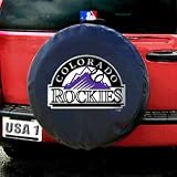 Colorado Rockies MLB Spare Tire Cover (Black)
