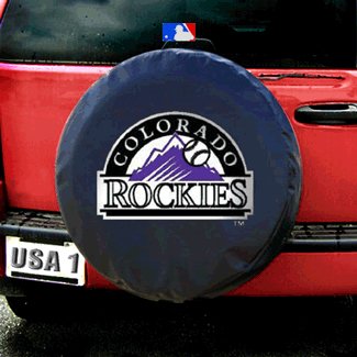 Buy Colorado Rockies MLB Spare Tire Cover (Black) by Fremont Die