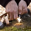 Firesteel Starter Pack - Army Fire steel and Snuff box of Maya dust
