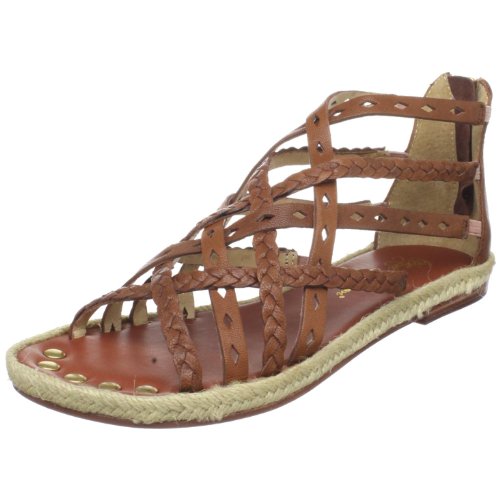 Matt Bernson Womens Monaco Sandal,Cognac Soft Veg,6 M US