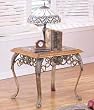 Stone Glass Top End Table By Acme Furniture
