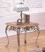 Stone Glass Top End Table By Acme Furniture