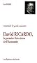 David Ricardo, le premier th�oricien de l'�conomie