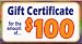 Gourmet Food : $100 Gift Certificate