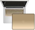 Macbook-Air-13, SlickBlue - Metallic Hard Shell Case and Screen Protector for Macbook Air 13 (A1369 / A1466) - Metallic Gold