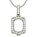 Ladies Fancy Square Pave Diamond Pendant .43cttw