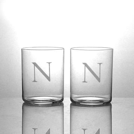 Engraved Whiskey Glass from Riedel O Series