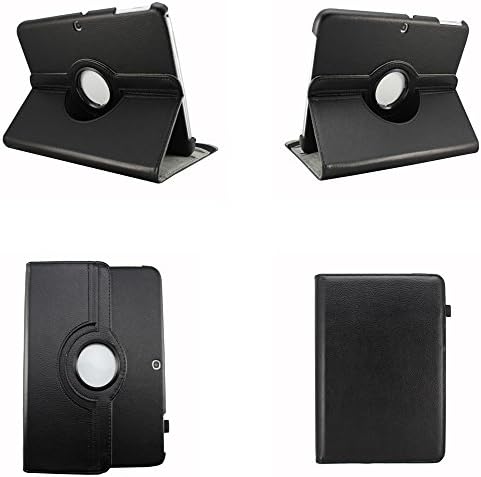 Ashon 360 Rotating PU Leather Case Cover Stand Cover Smart Case For Samsung Galaxy Tab3 10.1 inch Tablet Support Wake/Sleep Function (tab 3)