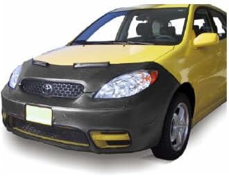 Toyota Matrix Car Bra (Without Ground Effects) 2002-2004 Black Carbon Fiber Finish Vinyl