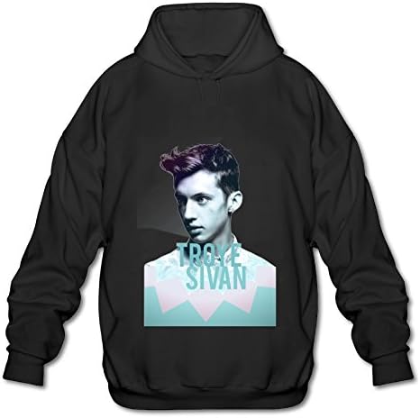 Rock Pop Troye Sivan Tour 2016 Poster Black Hooded Sweatshirt for Men
