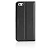 iPhone 5S Case, Shieldon Genuine Leather Case [Wallet Series] Classic Flip Book Style Cover with Stand Feature, ID Card Holder & Credit Card Slots [Magnetic Closure] for iPhone 5 / 5S, Black