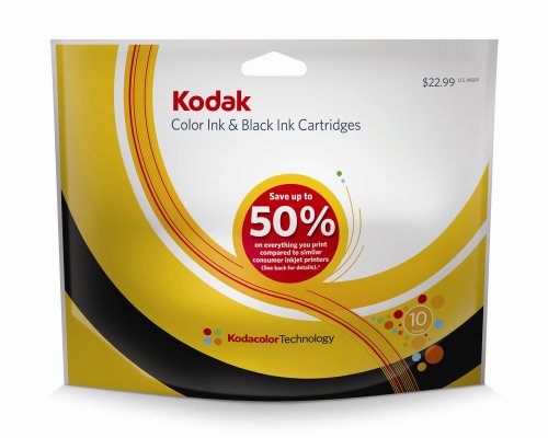 Kodak 1963149 Combo Color and Black Ink Cartridges