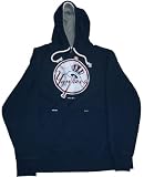 New York Yankees Distressed Logo Draw String Hoodie Hooded Sweatshirt